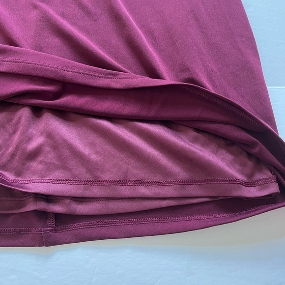 Express Mini Dress Burgundy Mesh Inset Size Small New with Tags - Picture 5 of 7